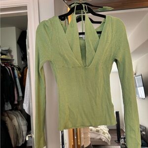 Topshop halter sweater top